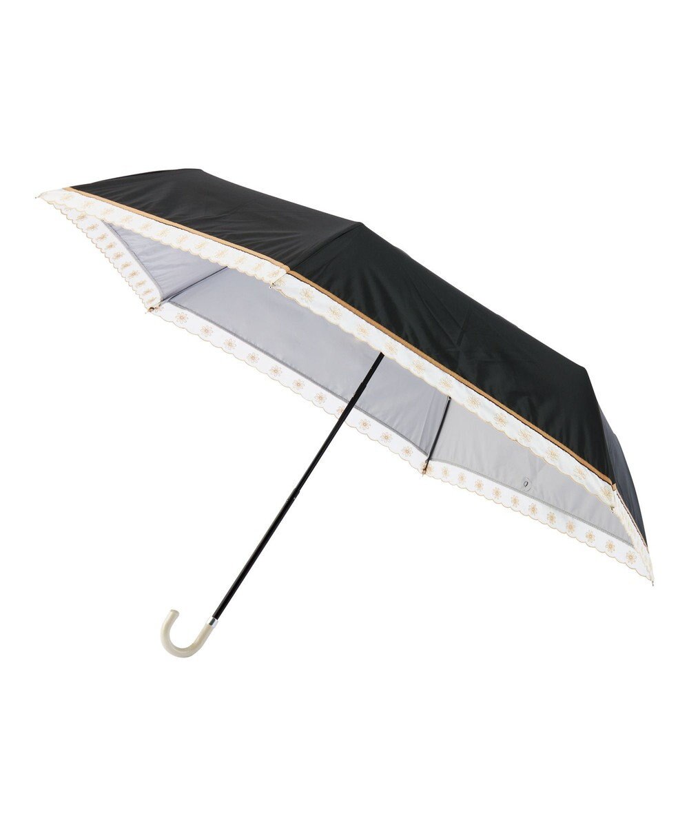 MOONBAT estaa 晴雨兼用 折りたたみ傘 オーガンジーマーガレット 日傘 遮光 遮熱 UV 