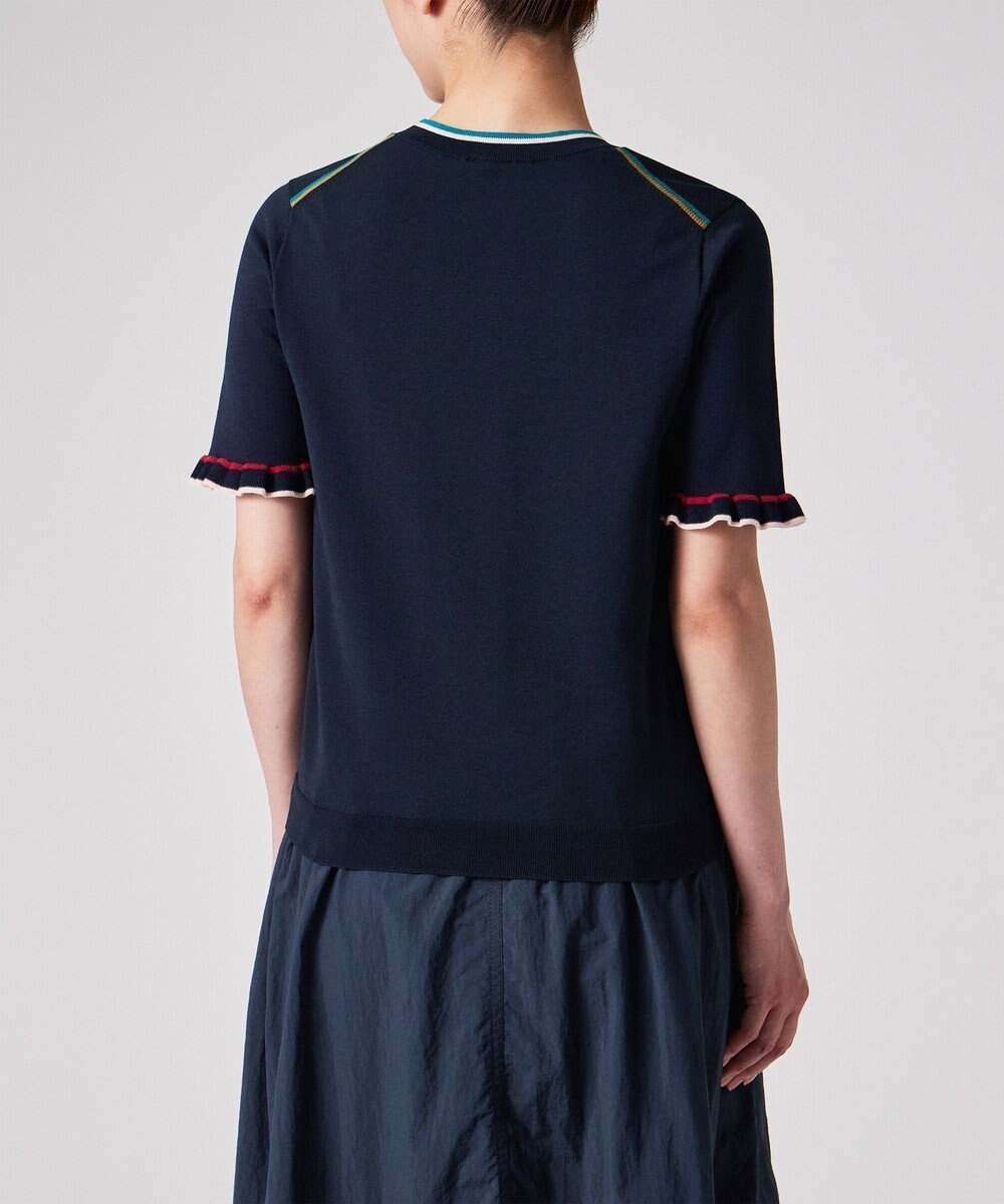 Paul Smith 【洗える】フレアスリーブ 半袖ニット 