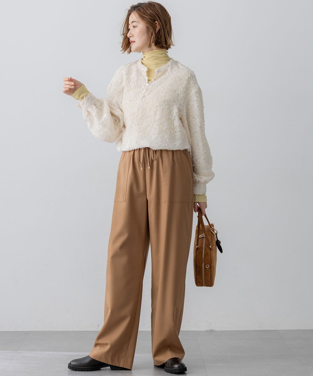 23区 L 【SLOW/一部店舗限定】シアーフライス タートルネック カットソー 