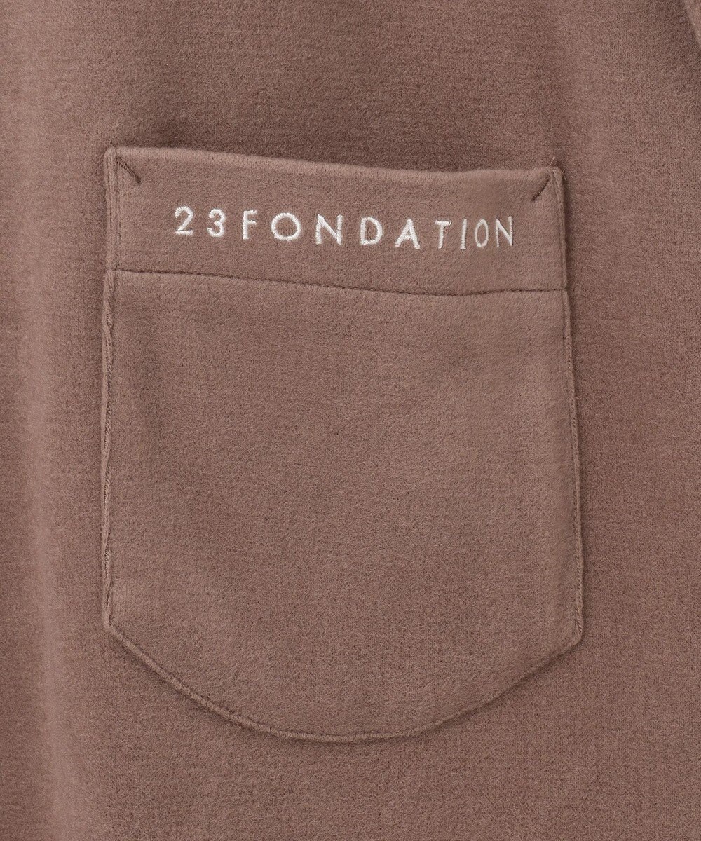 23区GOLF 取り外し可能なスヌード付き【23Fondation/WOMEN】【吸湿発熱】フーディー風 ワンピース 