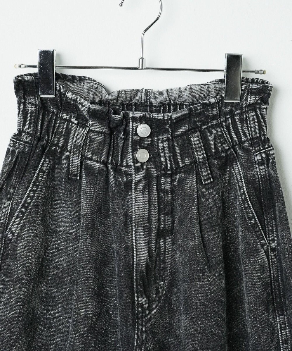 WEGO 【ウエストゴム】ウエストフリルデニムマムパンツ 