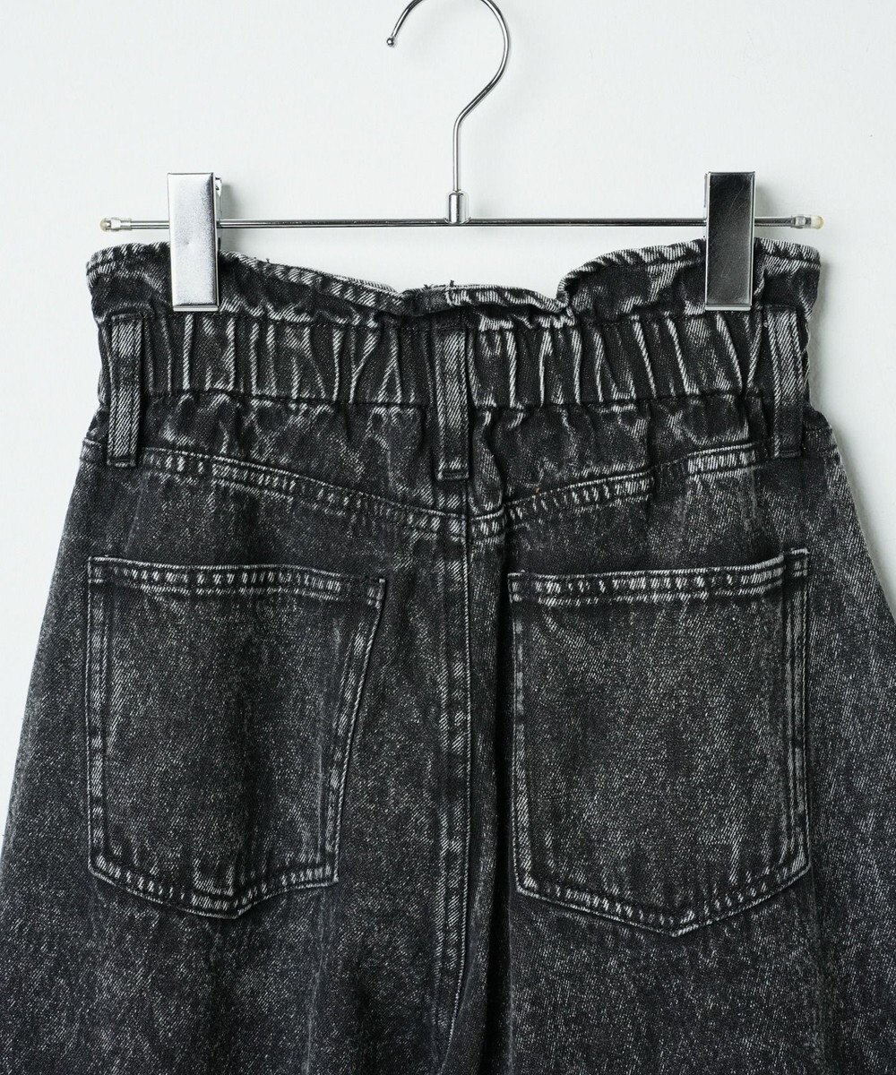 WEGO 【ウエストゴム】ウエストフリルデニムマムパンツ 