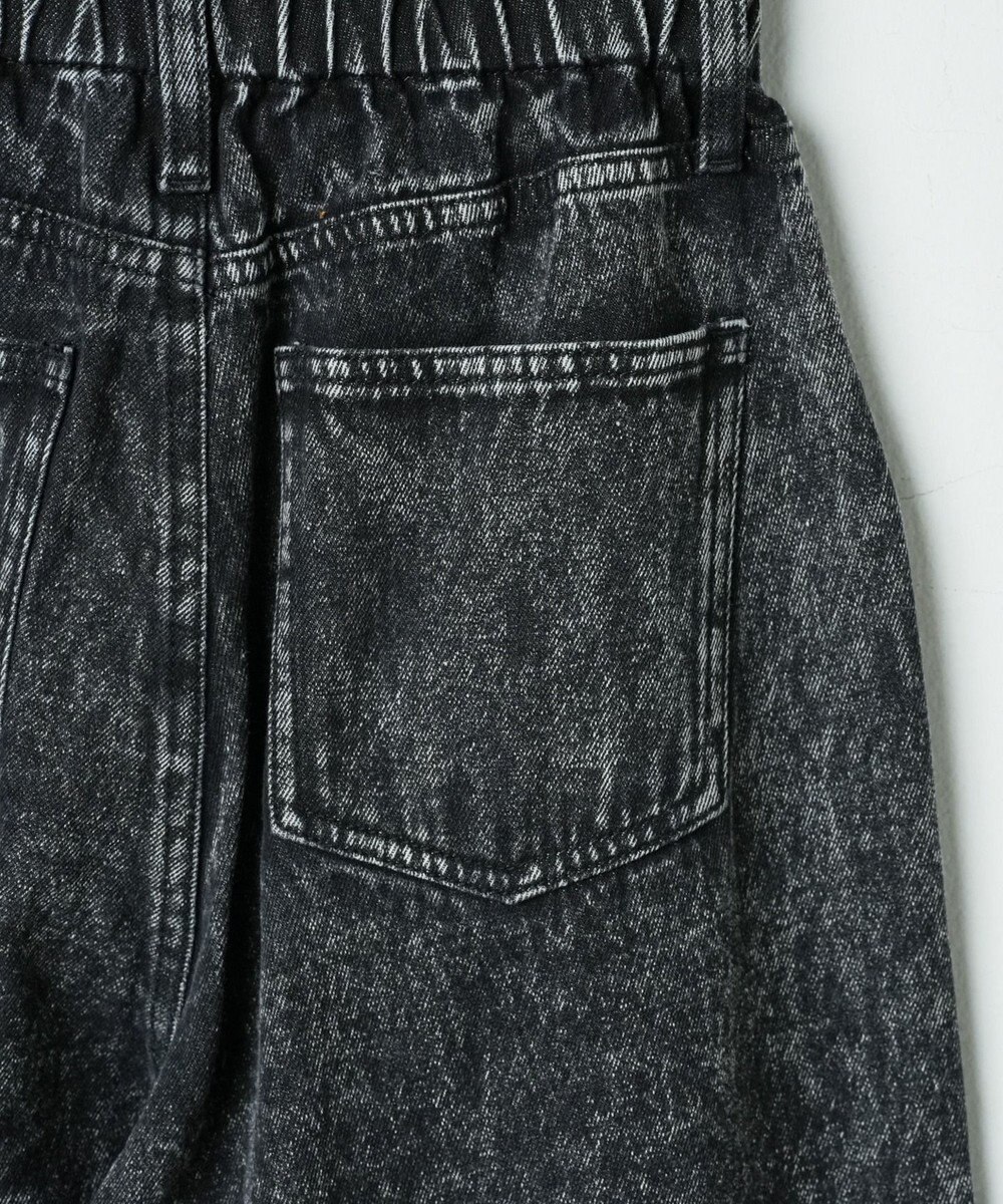 WEGO 【ウエストゴム】ウエストフリルデニムマムパンツ 