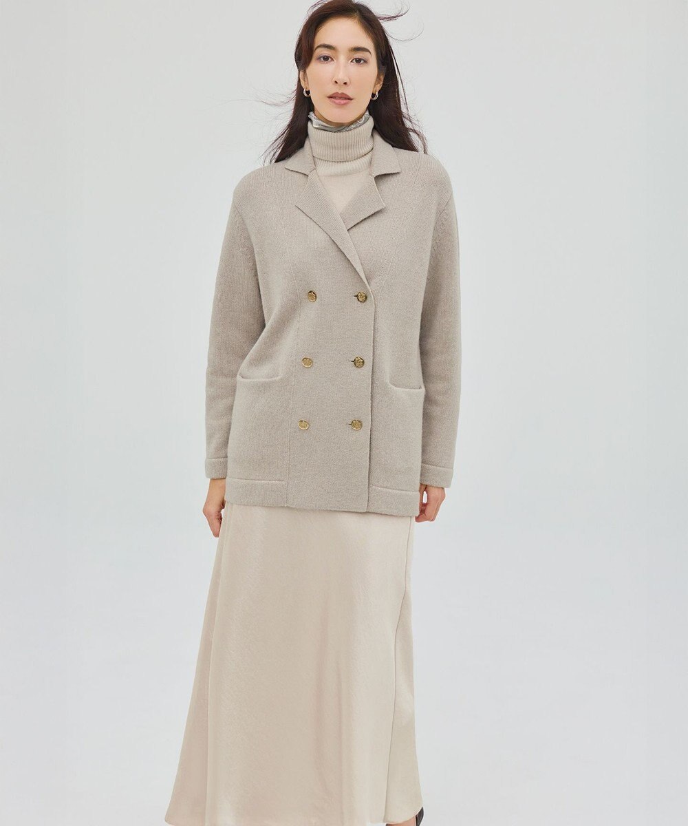 23区 L 【滝沢眞規子さん着用/Oggi掲載/洗える】ピュアカシミヤ タートルネック ニット 