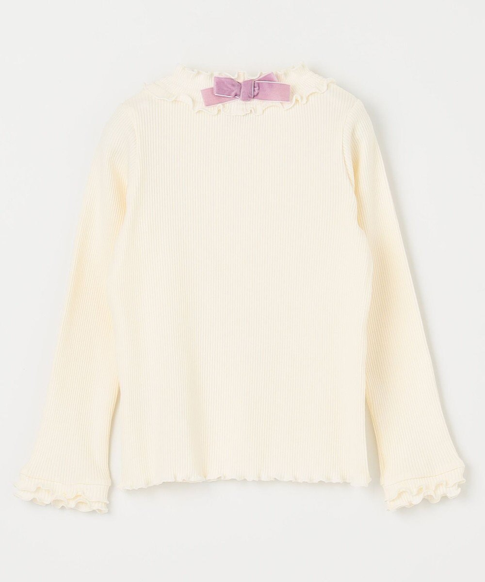 ANY KIDS テレコハイネック長袖Tシャツ 