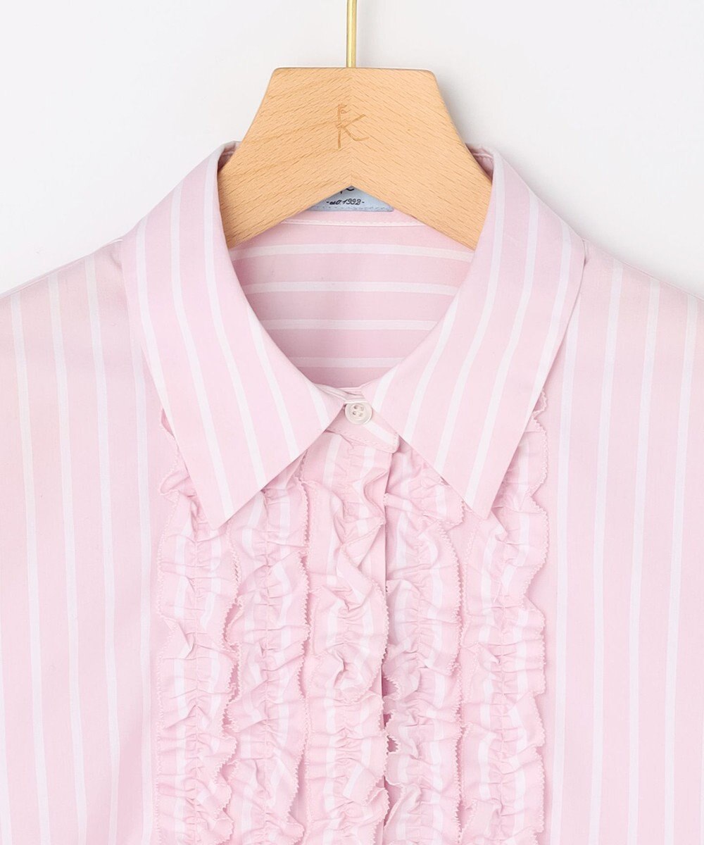 組曲 L 【先行予約・Flower Collection】コンパクトシャーティング シャツ 