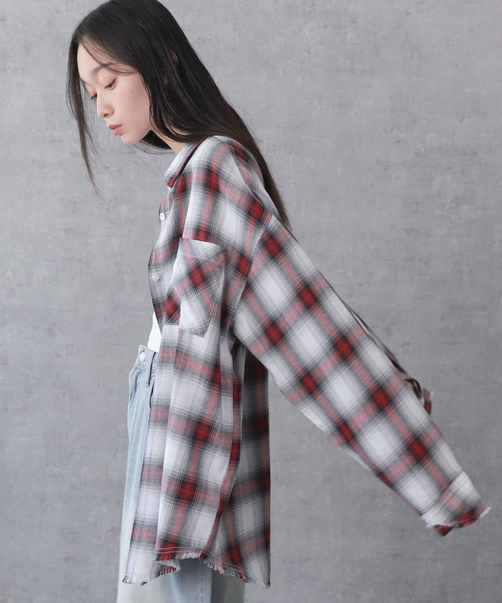 WEGO チェックBIGシャツ 