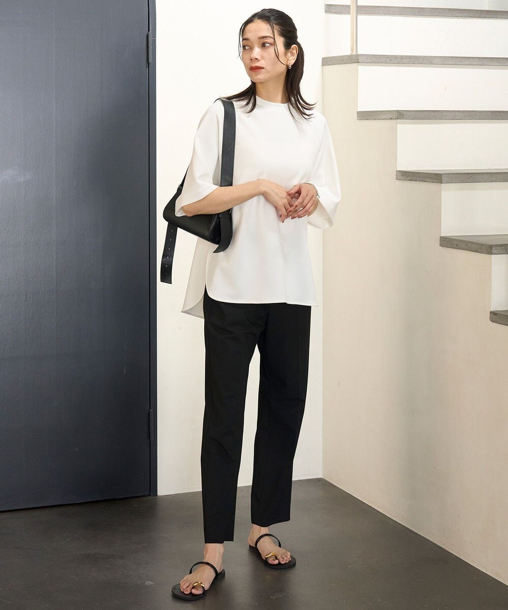 UNFILO BEAUTY FORM JERSEY Light バックZIPトップス 