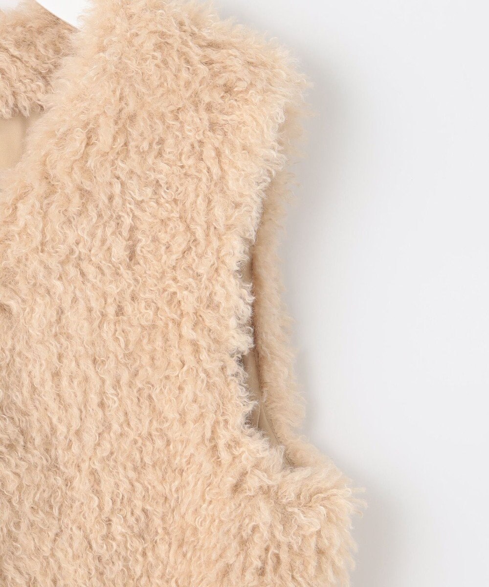 自由区 S 【カタログ掲載・Premium Collection】エコカシミヤファー ジレ 