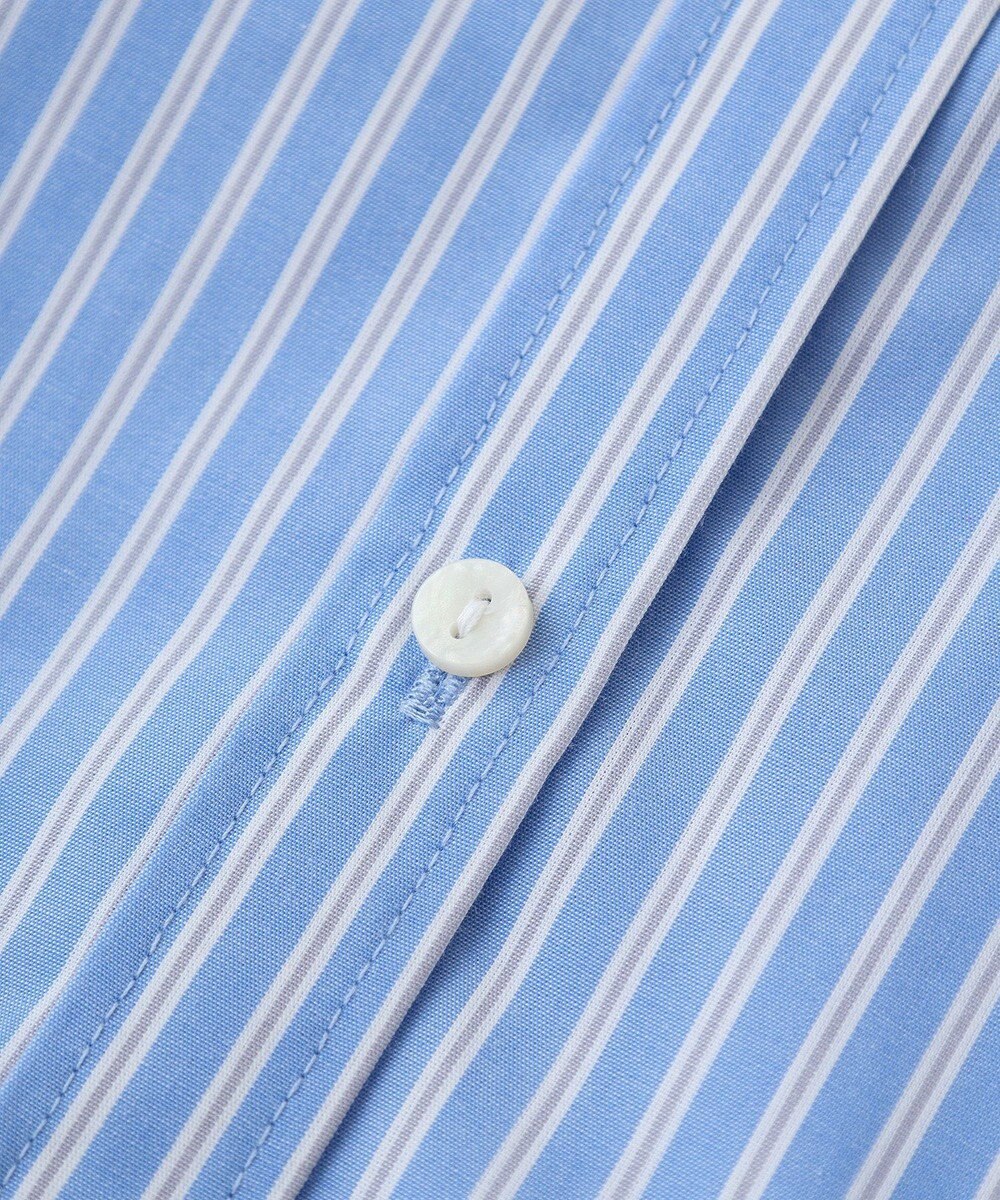 Green Parks イージーケアストライプシャツ 