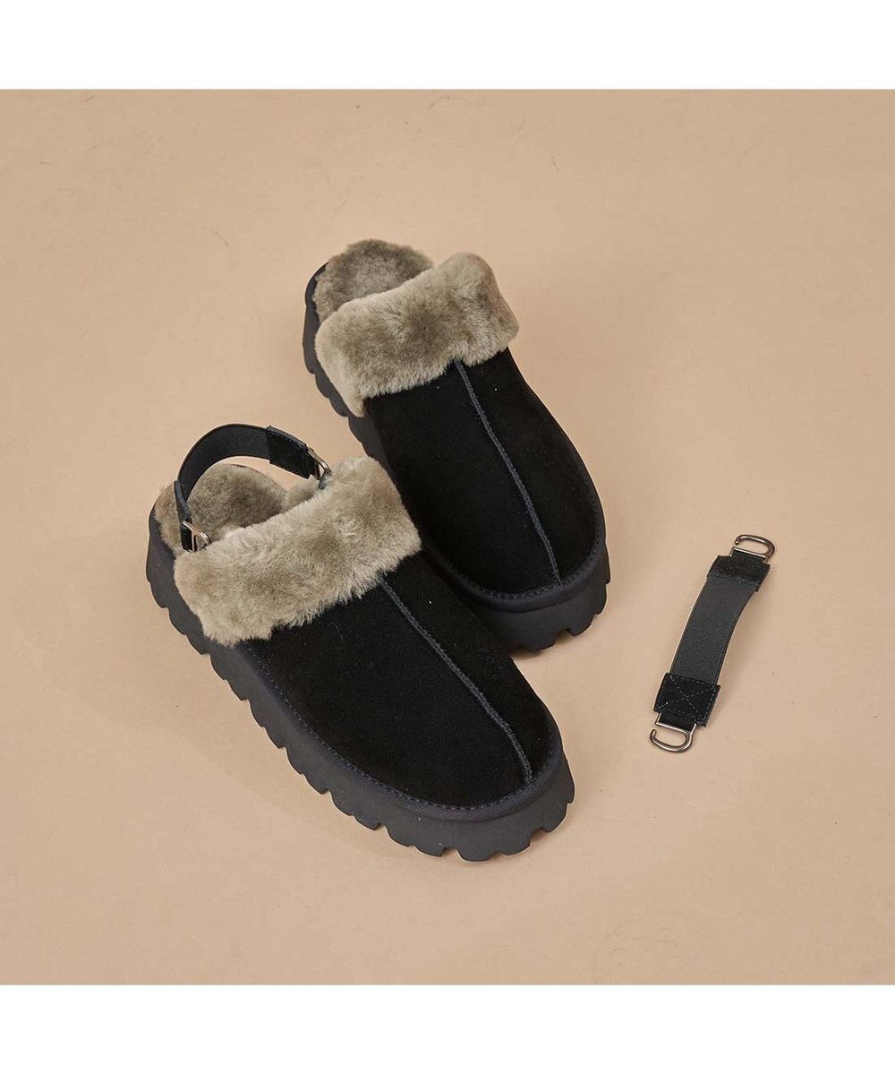 MODE ET JACOMO <carino>本革ムートンサボ 