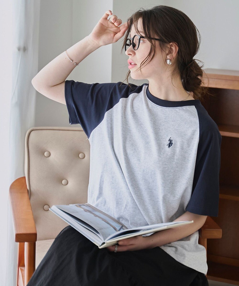 WEGO 【洗える/綿100%】USPOLOワンポイントTシャツ 