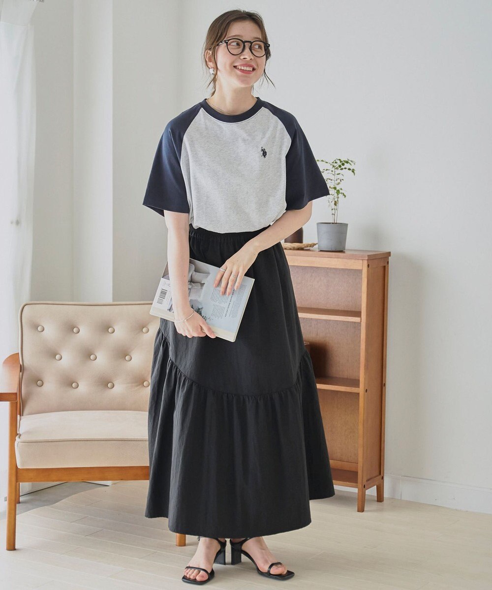 WEGO 【洗える/綿100%】USPOLOワンポイントTシャツ 