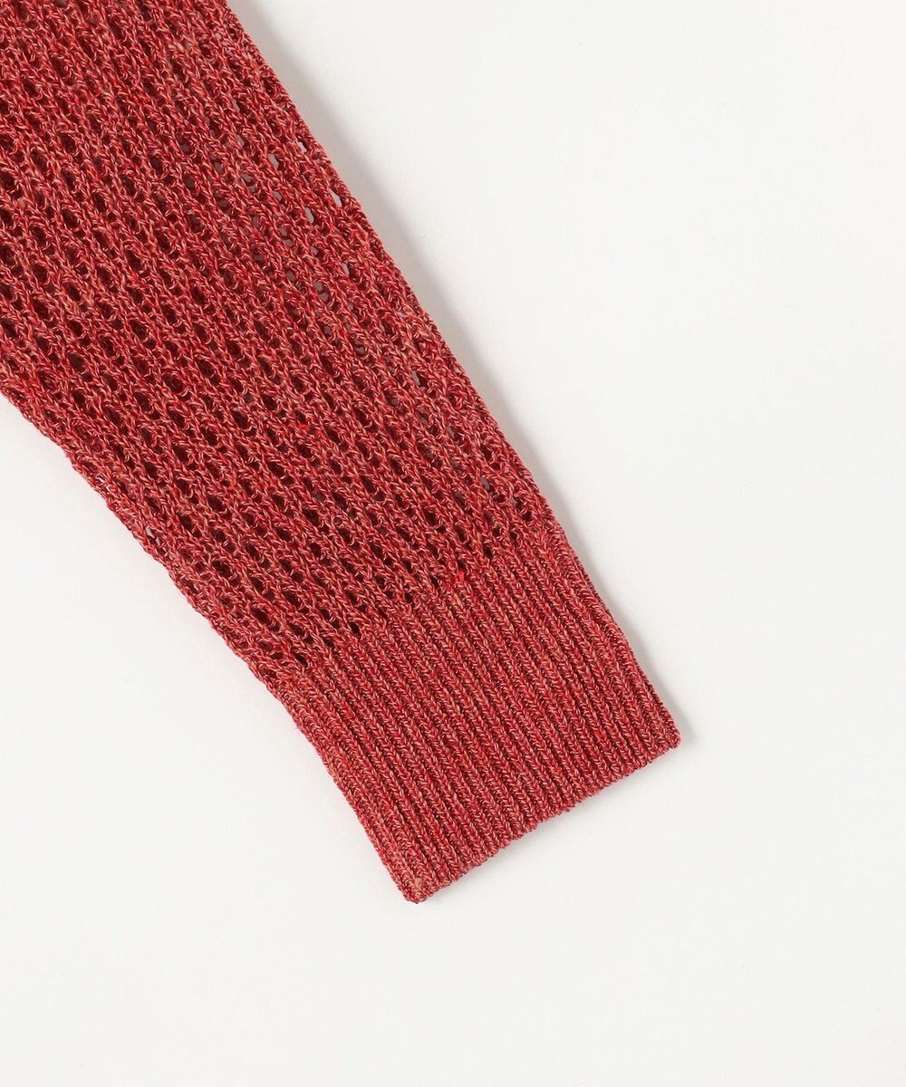 自由区 S 【SHIHOさん着用】リネンミドルゲージメッシュ ニット 