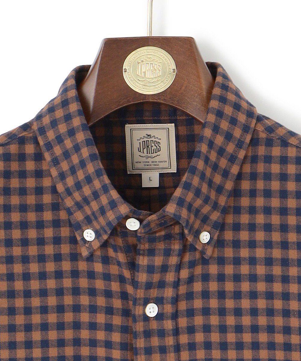 J.PRESS MEN 【WEB・一部店舗限定】フランネルギンガムチェックシャツ / B.D. 