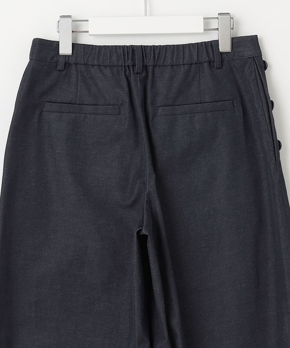 J.PRESS LADIES L 【洗える・吸水速乾】コットン麻シェルドライ ワイド パンツ 