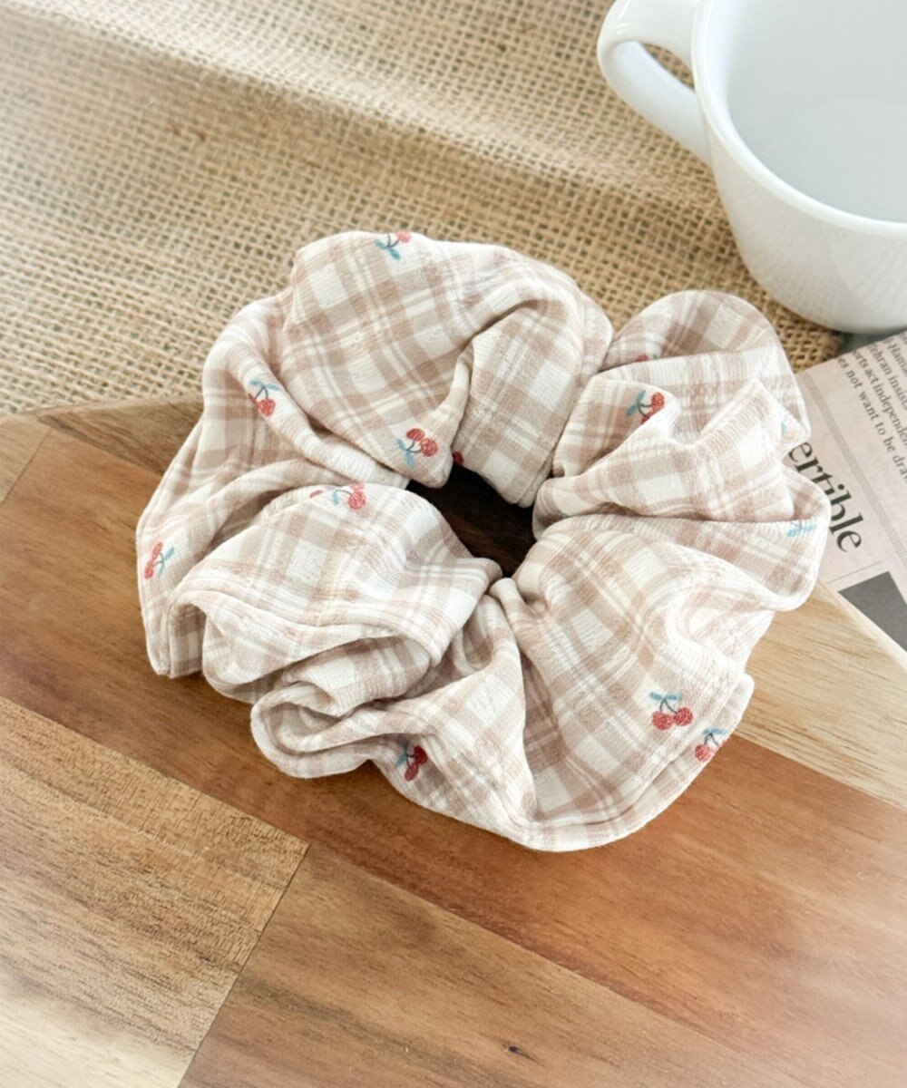 WEGO Lチェリーチェックシュシュ 