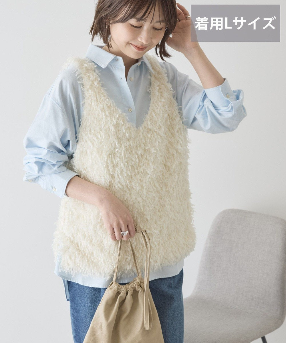 AMERICAN HOLIC 【選べる丈】フェザーVネックベスト 