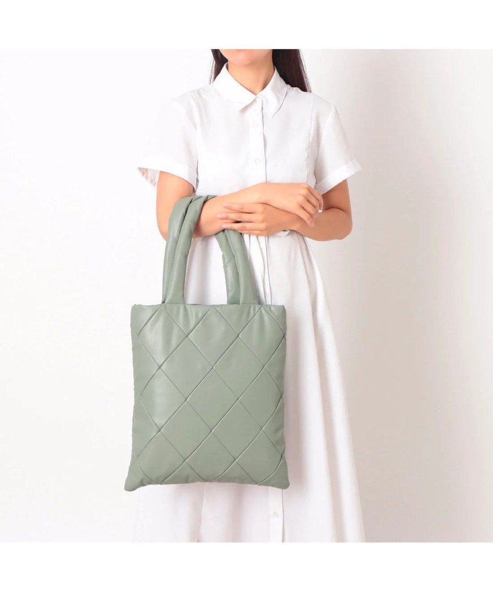 UNBILLION カシュカシュ cachecache / 合皮×ナイロンリバーシブルトート 