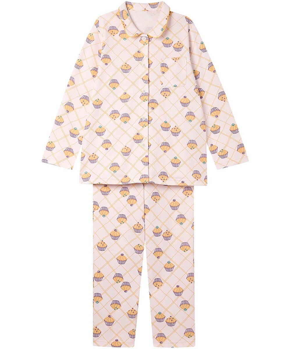 Wing パジャマ 綿100%(本体肌側) あったか 3Lまで対応 大きいサイズ 長袖 長ズボン 冬 レディース EP6020 ウイング／ワコール 