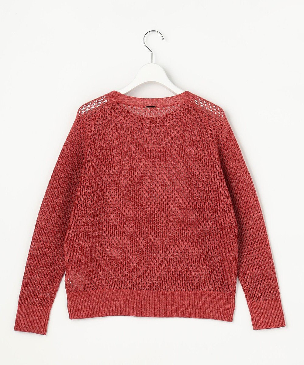 自由区 S 【SHIHOさん着用】リネンミドルゲージメッシュ ニット 