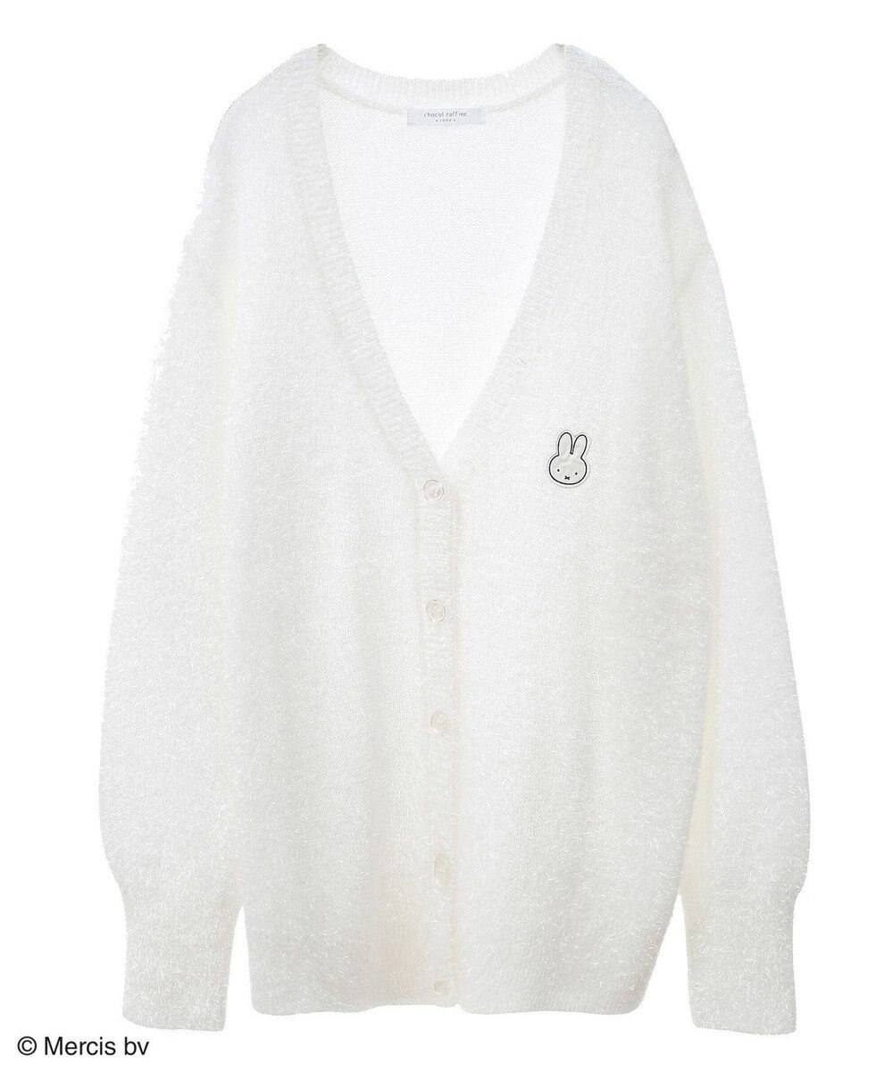 Green Parks Ｍｉｆｆｙ／ワンポイントシャギーニットカーディガン 