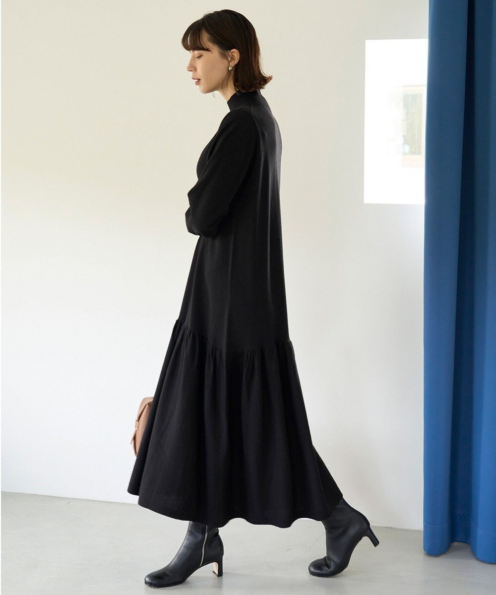 UNFILO ティアード ニットワンピース 