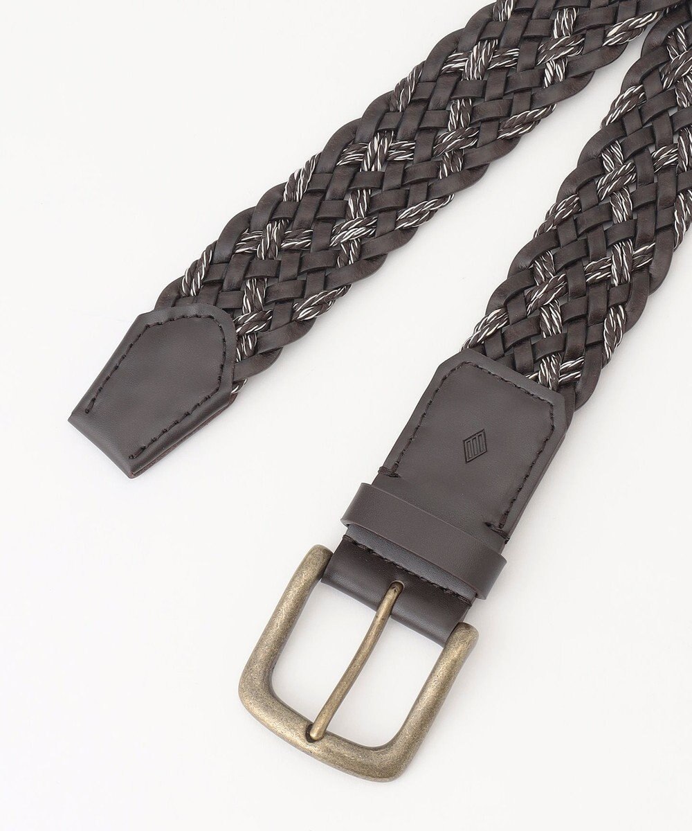 JOSEPH ABBOUD 【イタリア素材/日本製】レザーミックスブレイズ ベルト 