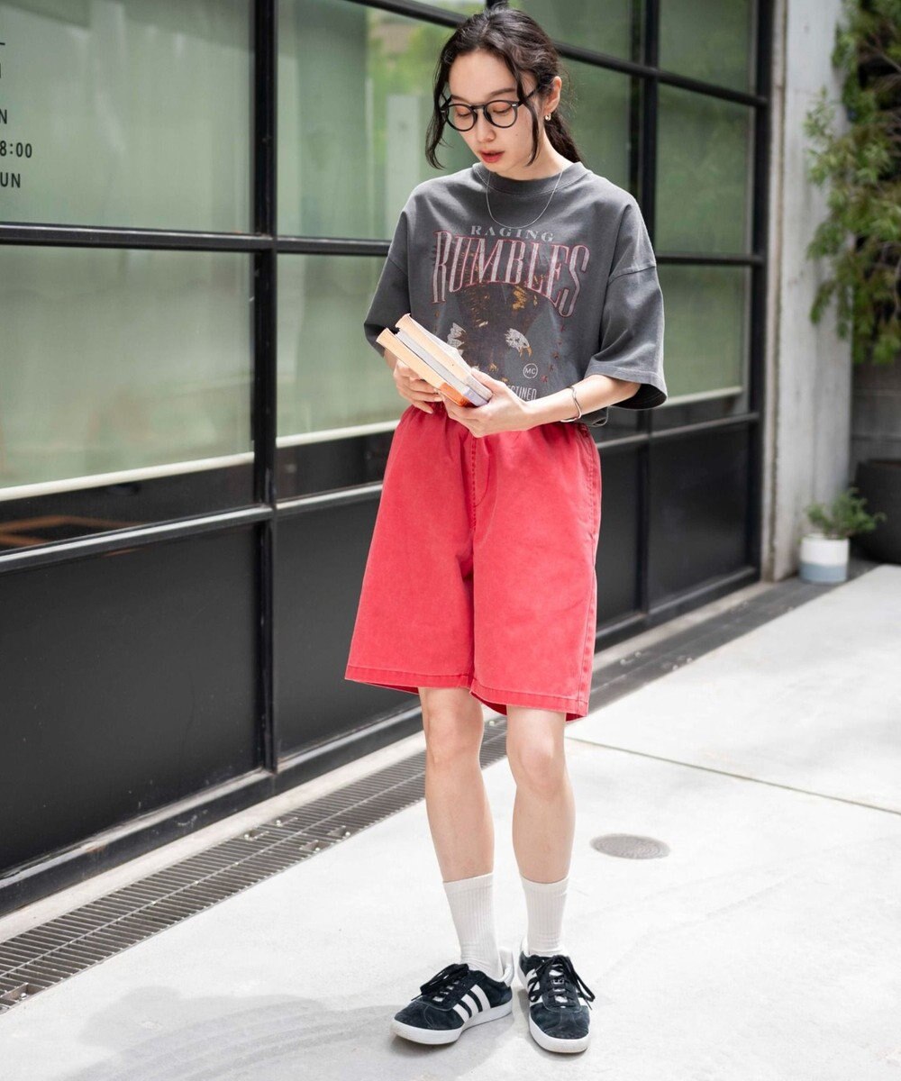 WEGO 【ユニセックス着用ITEM/ウエストゴム】リラックスイージーショーツ 