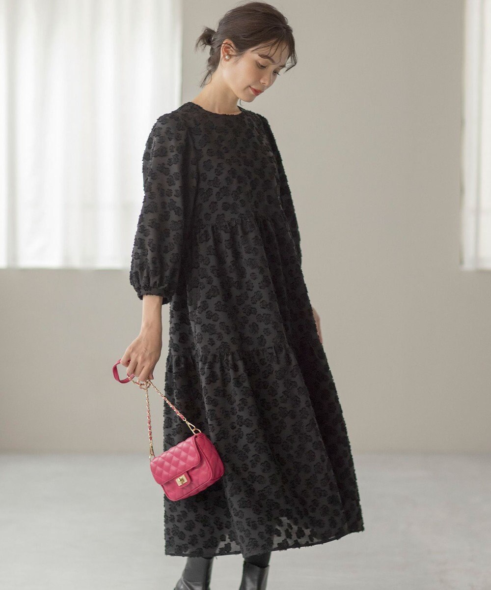 組曲 S カットジャカードティアードワンピース 