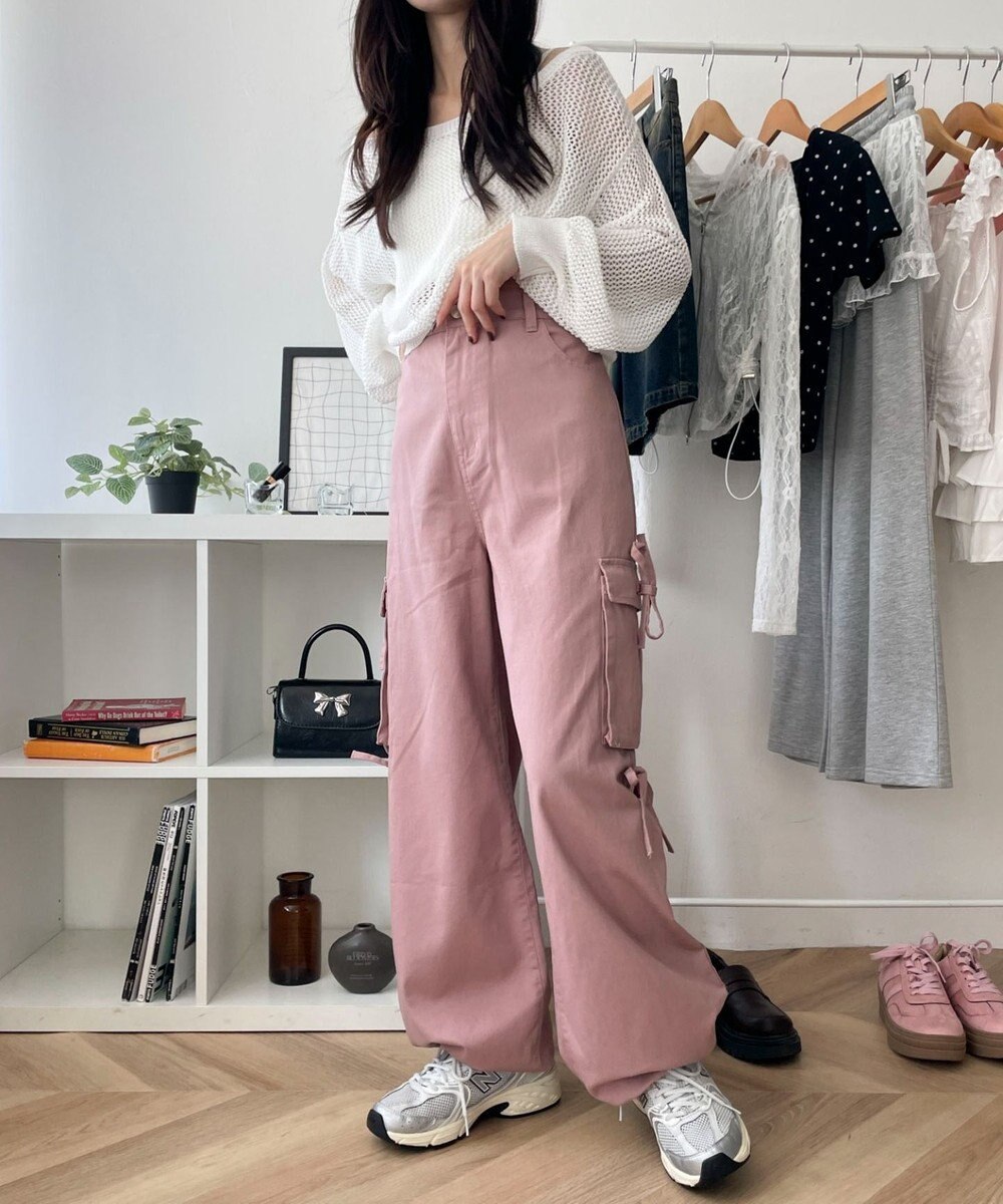 WEGO サイドリボンカーゴパンツ 