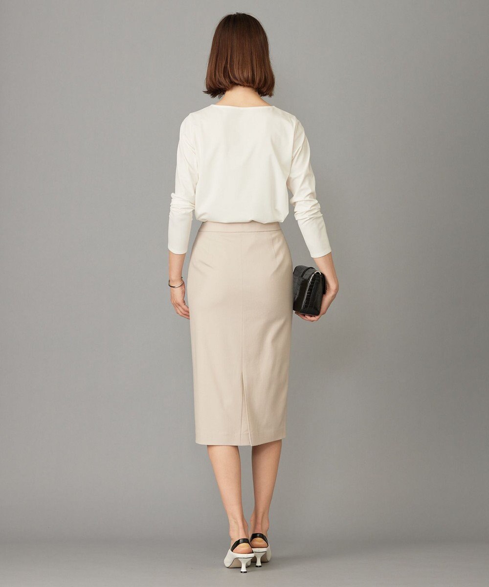 ICB L 【セットアップ対応】ウールストレッチ タイトスカート 