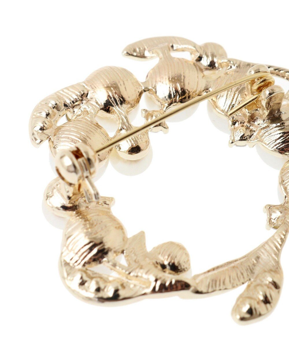 Green Parks ｅｖｅｒｙ　ｗａｌｋ．パールリーフブローチ 