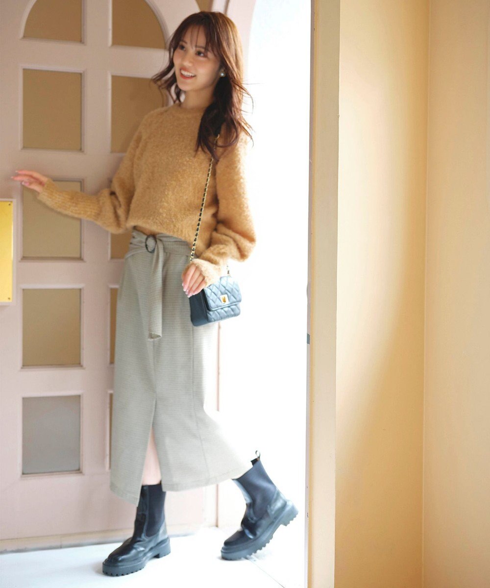 Feroux 【洗える】ブークレー ラグランニット 