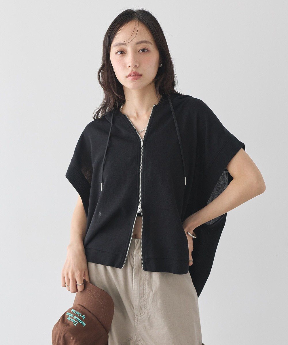 earth music&ecology シアーダンボールフーディーベスト 