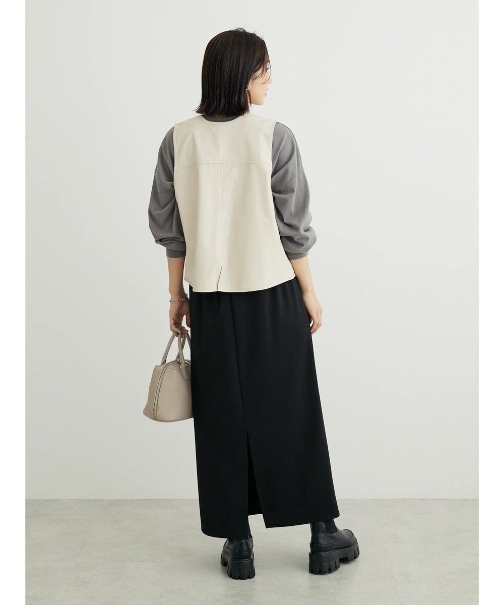 Green Parks フェイクレザーベスト 