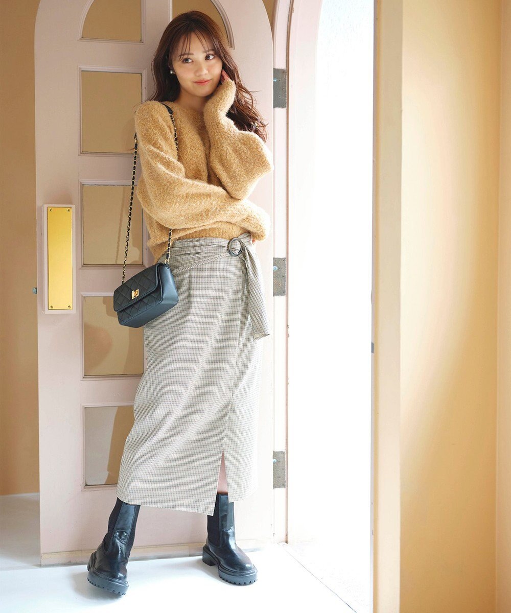 Feroux 【洗える】ブークレー ラグランニット 