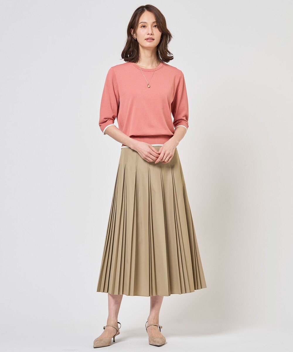 J.PRESS LADIES BASIC HT COTTON クルーネック ニット 