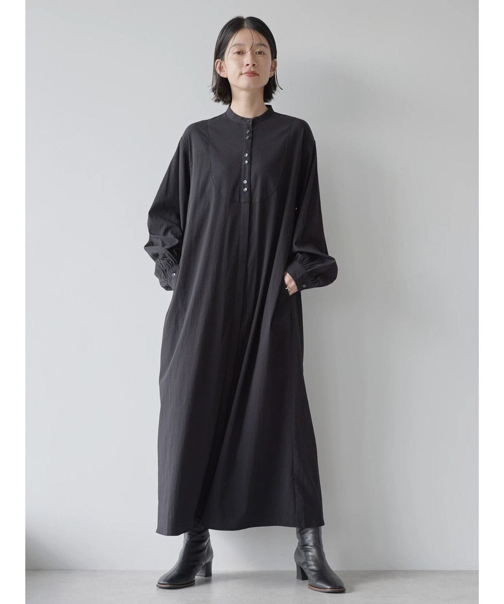 AMERICAN HOLIC バンドカラーバックタックワンピース 