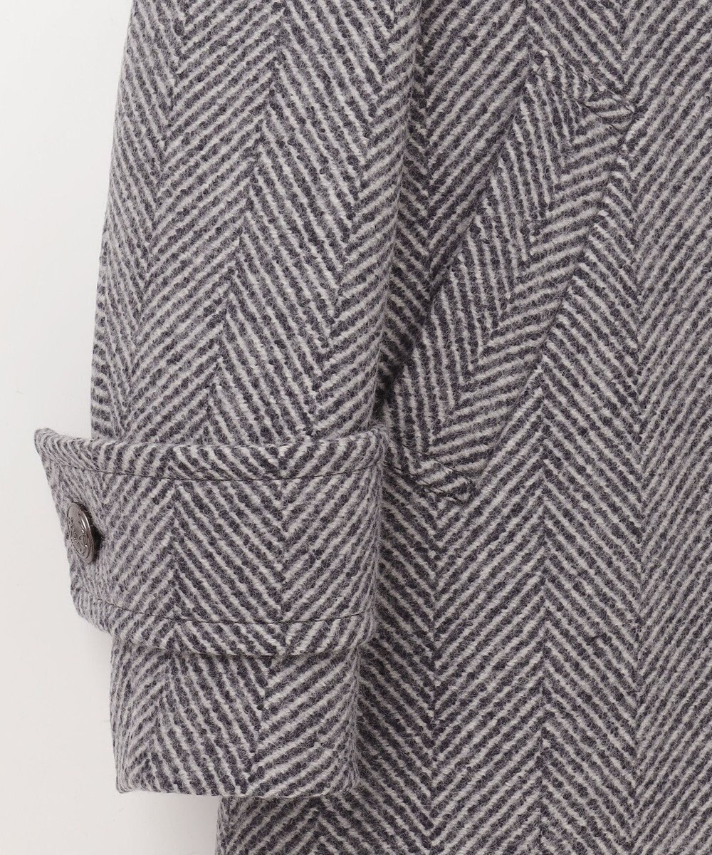 GRACE CONTINENTAL ヘリンボーンピーコート 