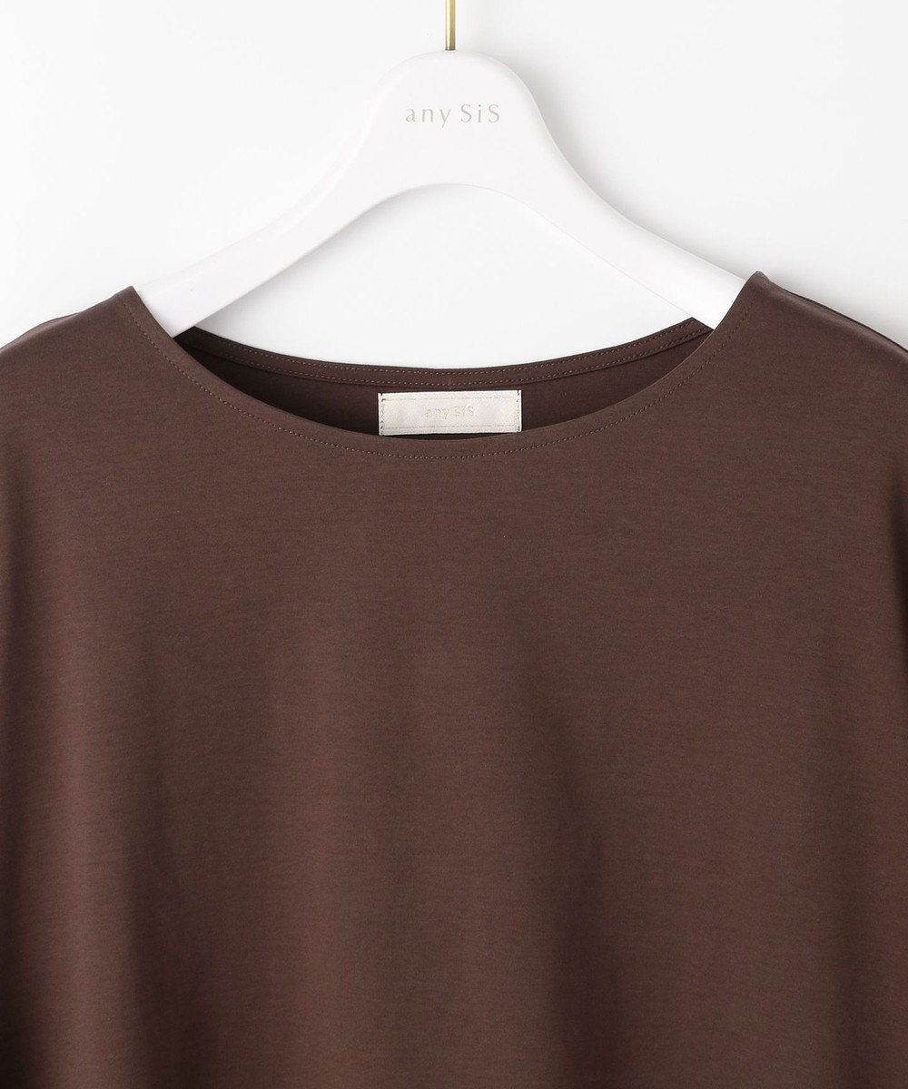 ANY SIS シルケットスムースツイストスリーブ カットソー 