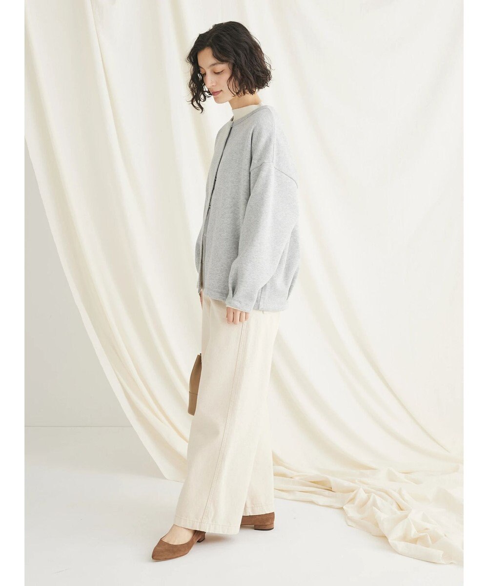 CRAFT STANDARD BOUTIQUE 裏起毛リングドットカーディガン 