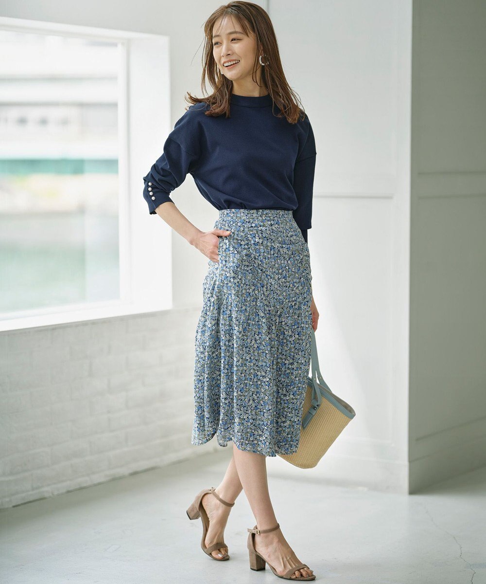 組曲 L 【WEB限定】コットンポリエステル リラクシーニット 