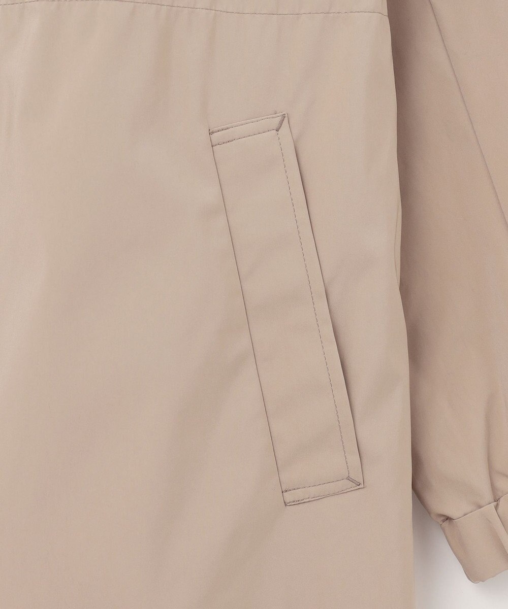 J.PRESS LADIES L 【洗える・撥水】マイクロタフタ ノーカラー ロング コート 