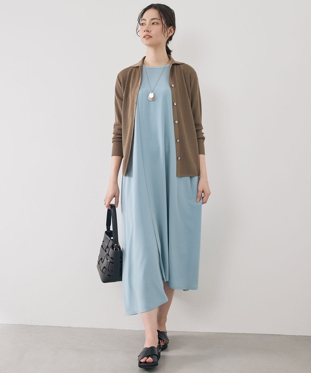 自由区 【アンサンブル対応】シアーシルクミックス カーディガン 