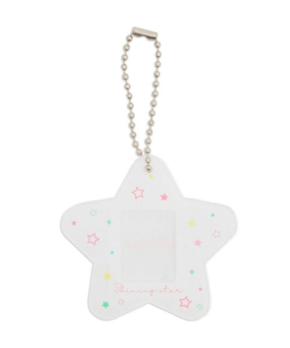 WEGO 【痛バ＆推し活グッズ】カラフルスターIDフォトケースキーホルダー 