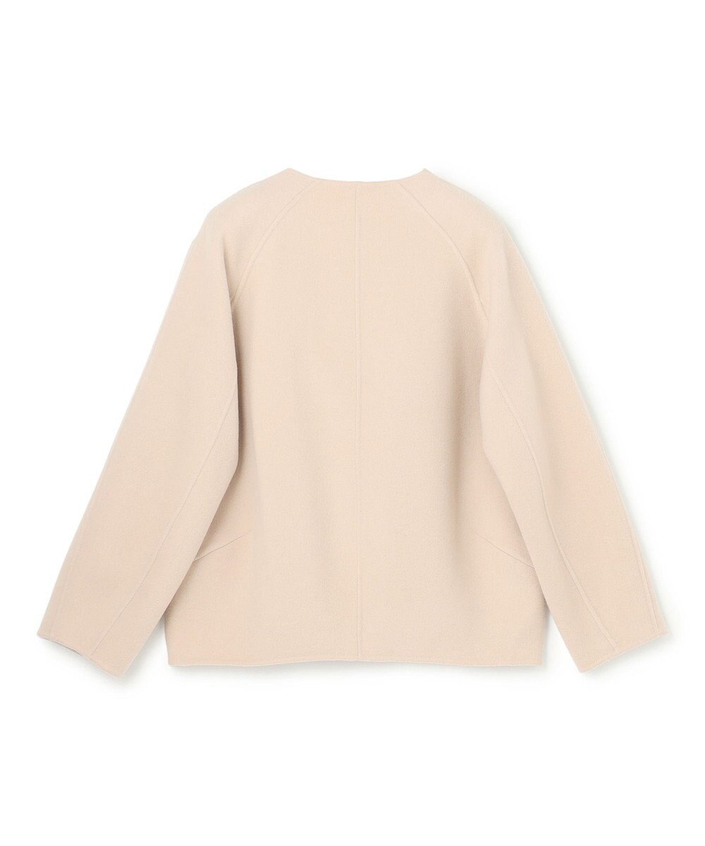 BEIGE， 【WEB限定】PAYSON / ウールリバーノーカラーショートコート 