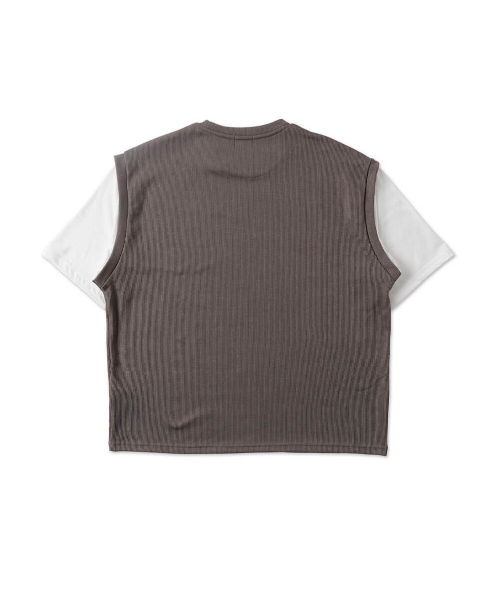 WEGO フェイクレイヤードベストT（S） 