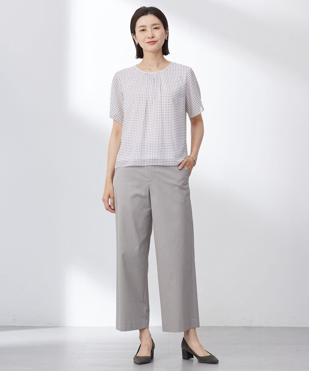 J.PRESS LADIES S 【洗える】スクエアープリント カットソー 