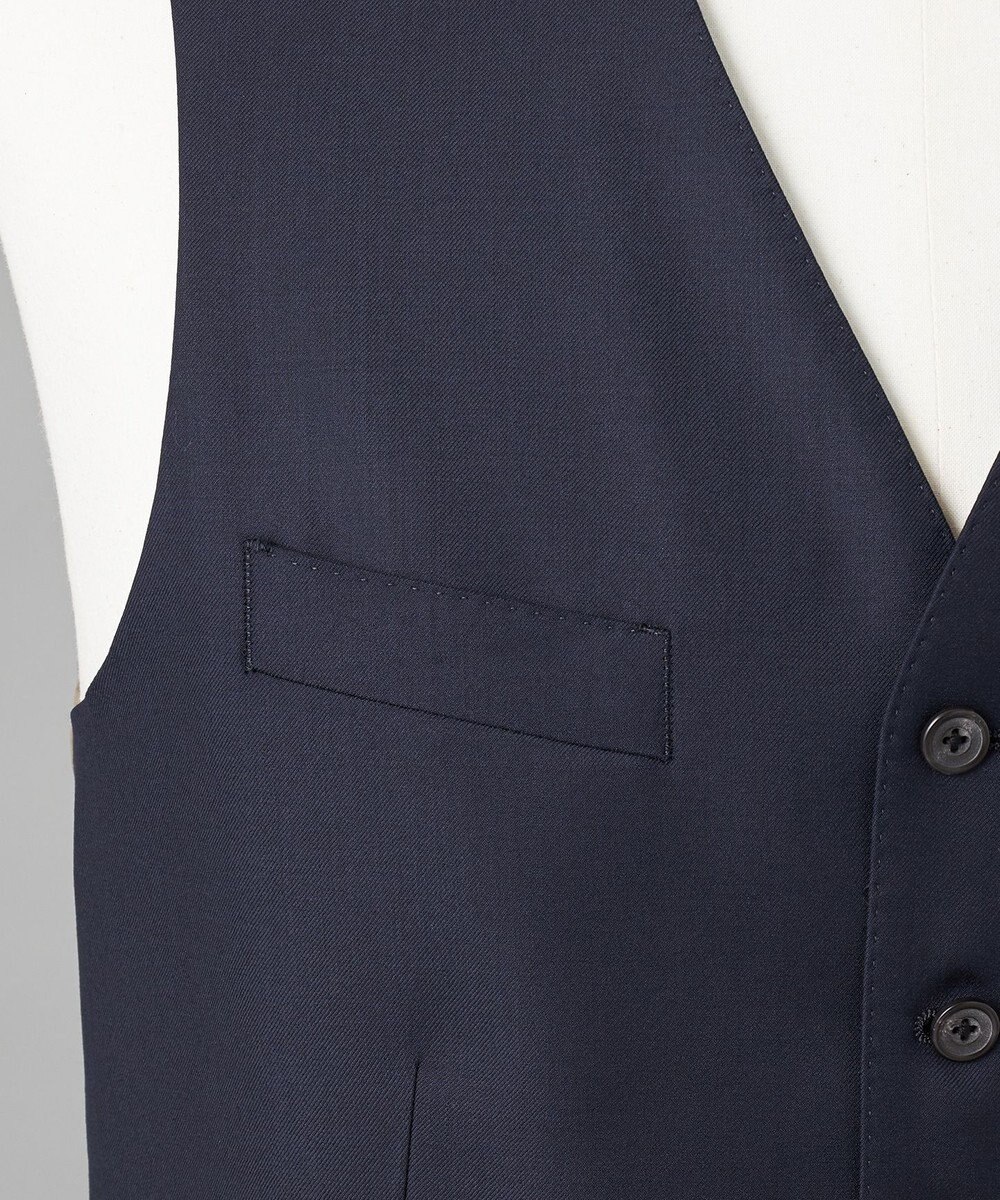 GOTAIRIKU シワになりにくい【御幸毛織/みゆきけおり】Superior160s 3ピーススーツ（ネイビー） 